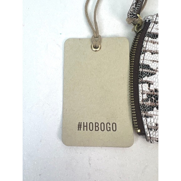 HOBOGO Spark Lizard Print Genuine‎ Leather Zip Around Wallet Clutch - Picture 2 of 6